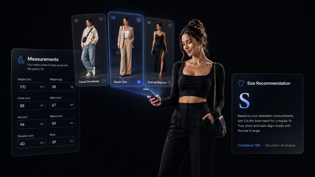 Stylon virtual try-on and size advice